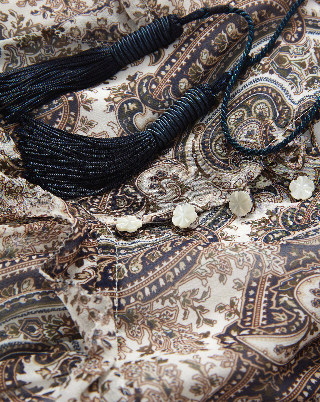 Veronica Beard Lilith Silk Maxi Dress - Dove White Multi