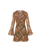 Veronica Beard Adrienne Silk Mini Dress - Navy Multi