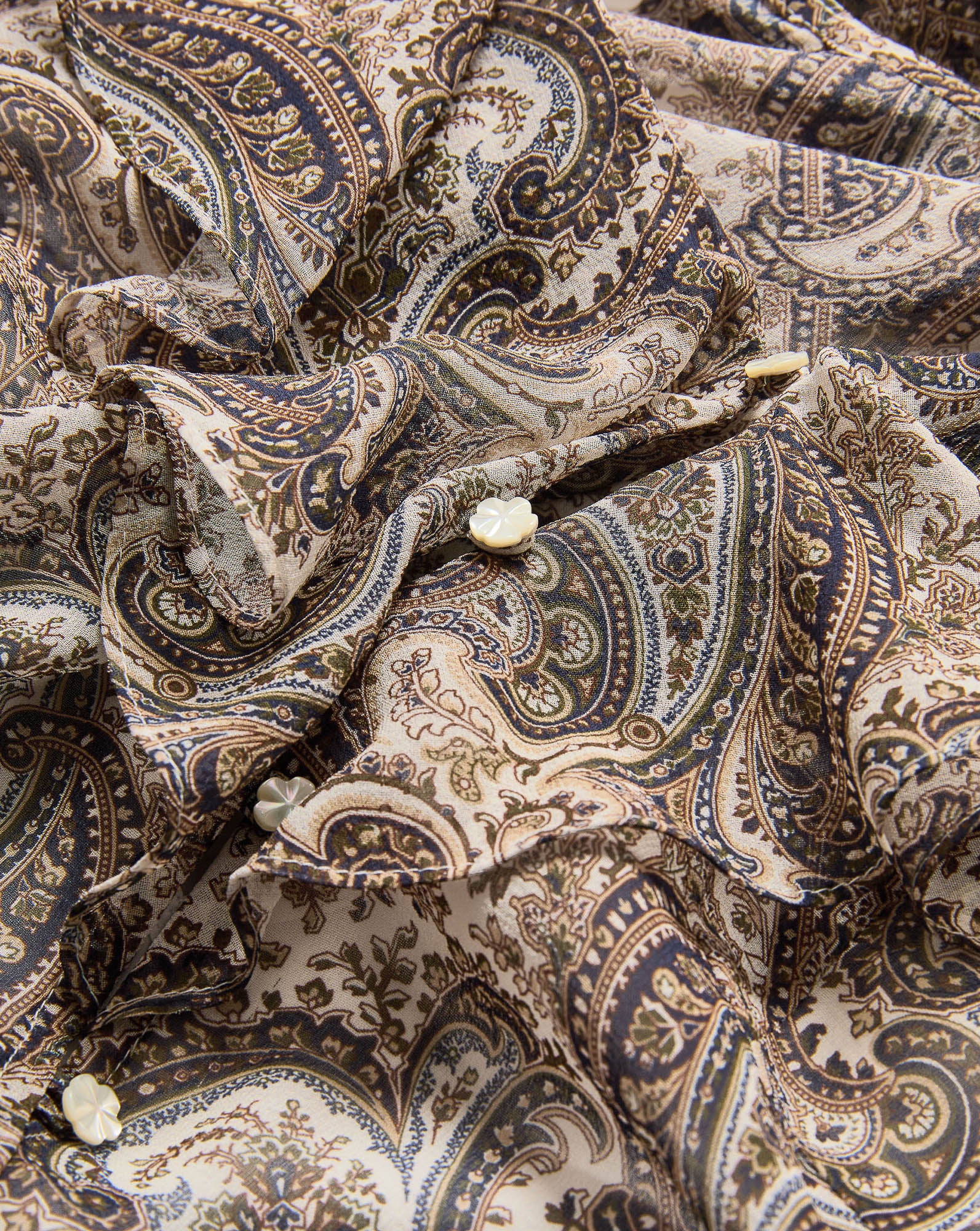 Veronica Beard Kyrie Silk Blouse - Dove White Multi