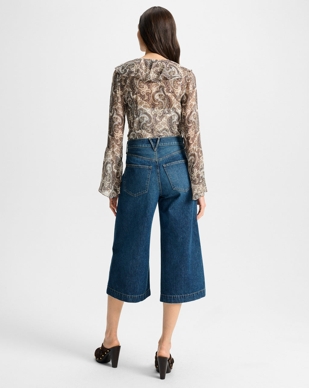 Veronica Beard Kyrie Silk Blouse - Dove White Multi