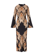 Veronica Beard Lupita Paisley Maxi Dress - Black Multi