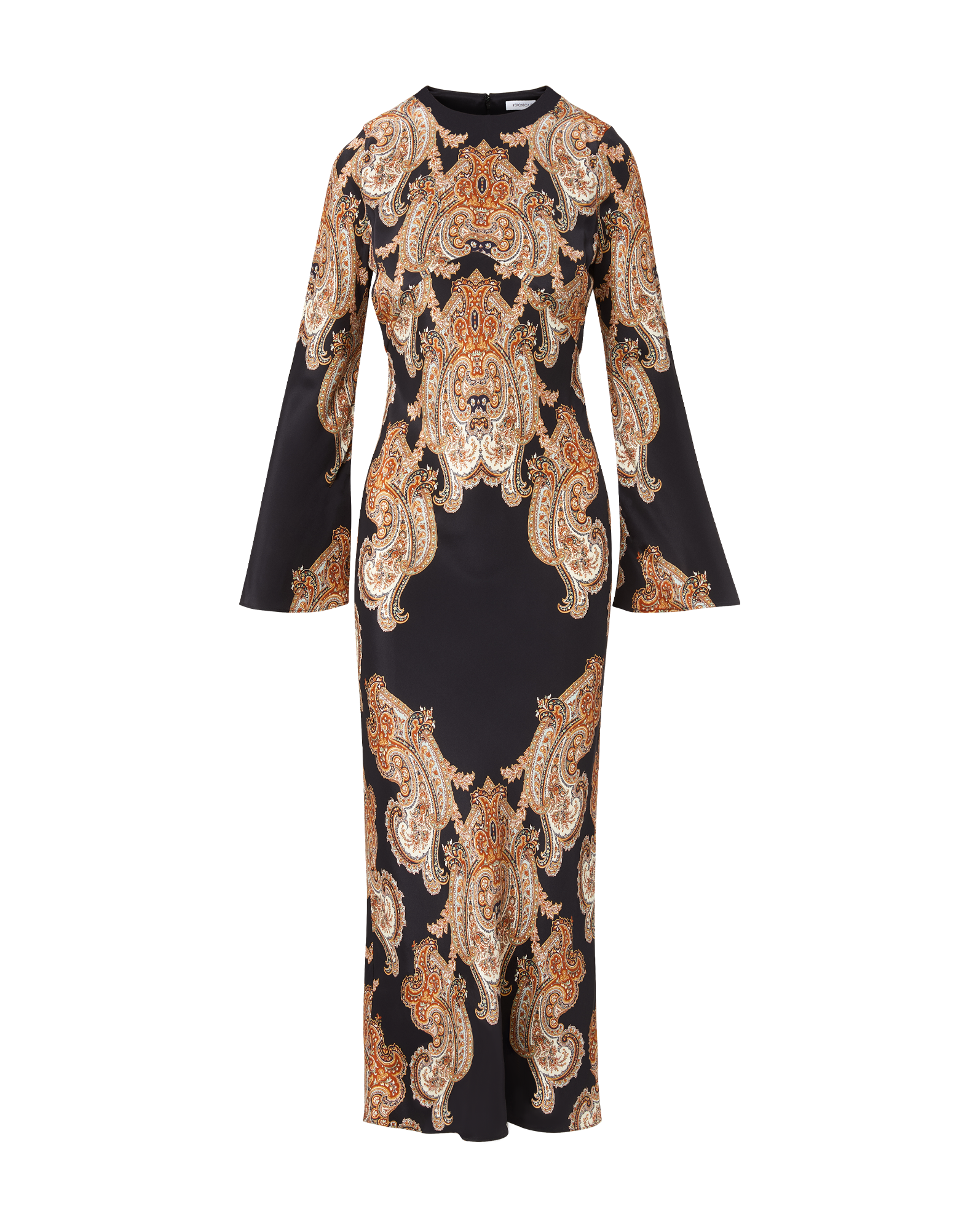 Veronica Beard Lupita Paisley Maxi Dress - Black Multi