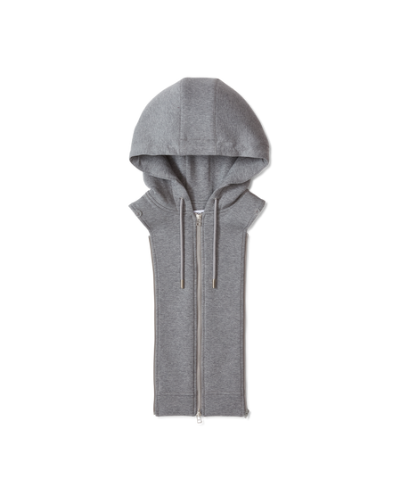 Veronica Beard Oversized Hoodie Dickey - Grey Melange