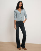 Veronica Beard Solene Cashmere Cardigan - Antique Blue