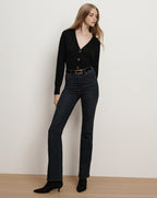 Veronica Beard Solene Cashmere Cardigan - Black