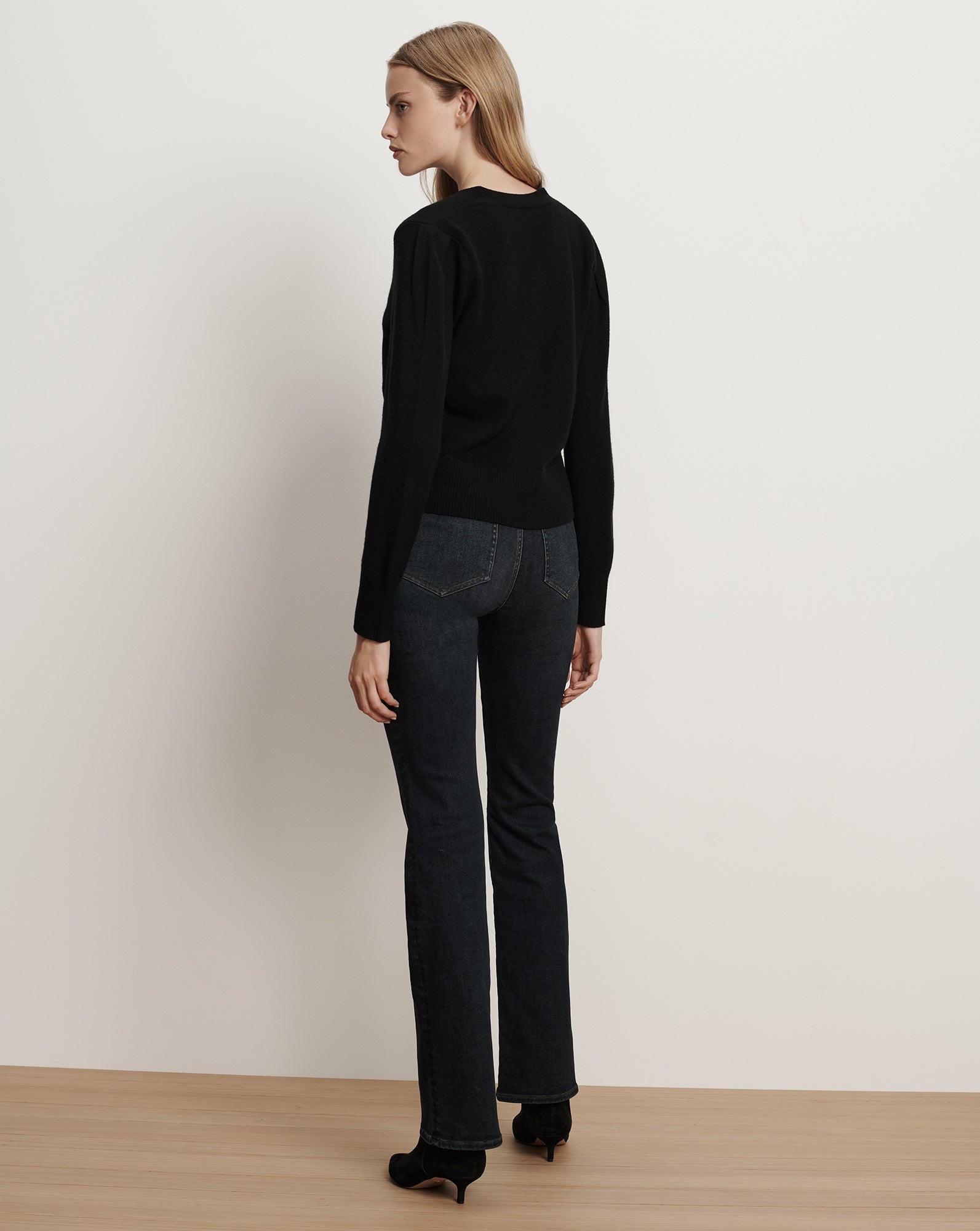 Veronica Beard Solene Cashmere Cardigan - Black