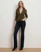 Veronica Beard Solene Cashmere Cardigan - Cypress