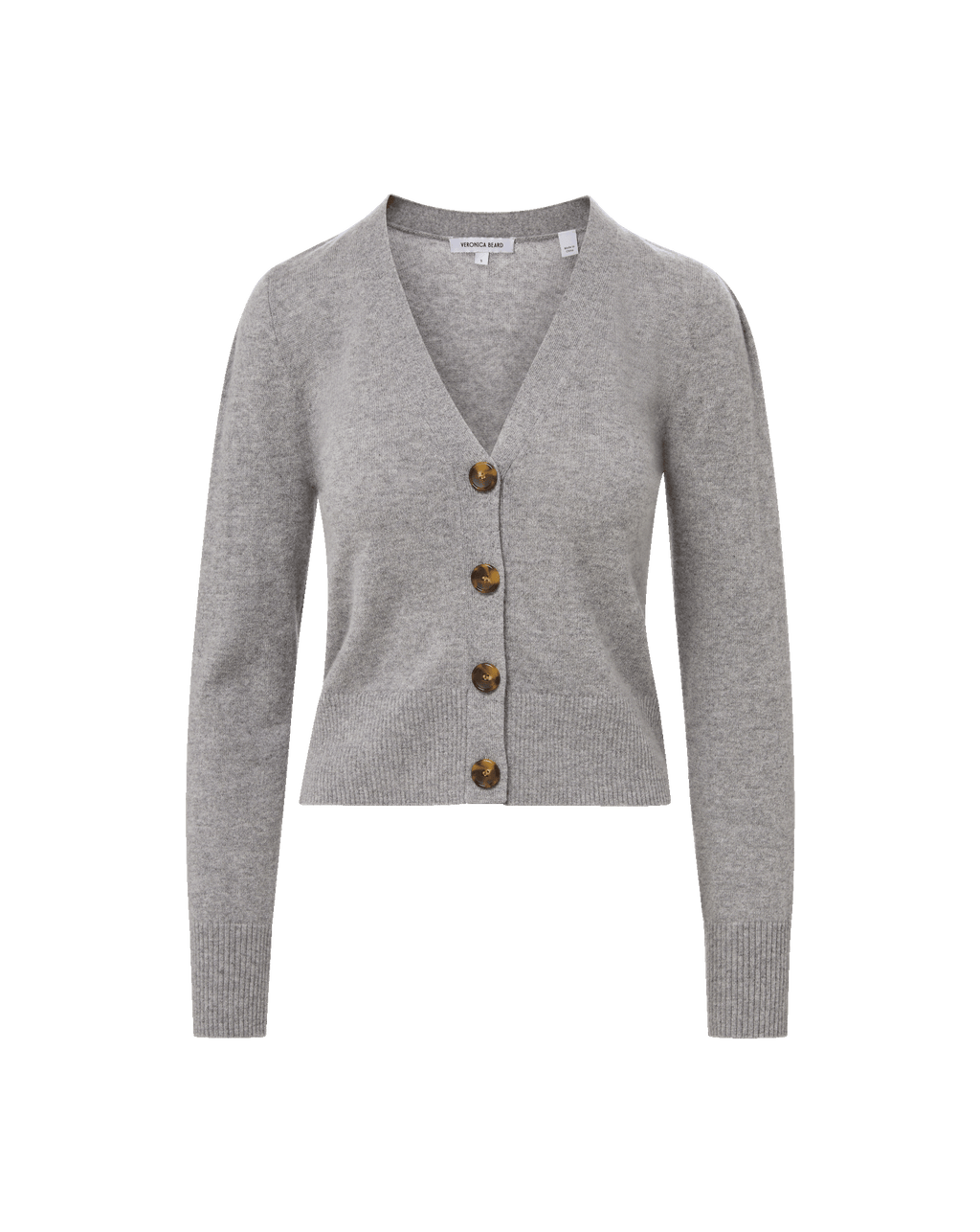 Veronica Beard Solene Cashmere Cardigan - Heather Grey
