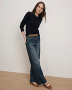 Veronica Beard Pippen Cashmere Pullover - Navy