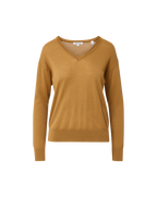 Veronica Beard Milette Merino Wool Pullover - Dark Acorn