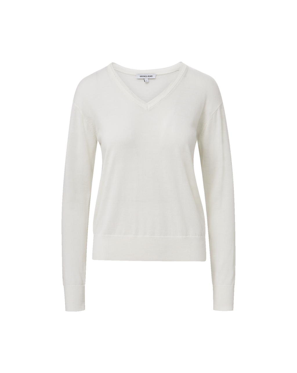 Veronica Beard Milette Merino Wool Pullover - Ivory