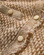 Veronica Beard Sariyah Knit Jacket - Desert Khaki Multi