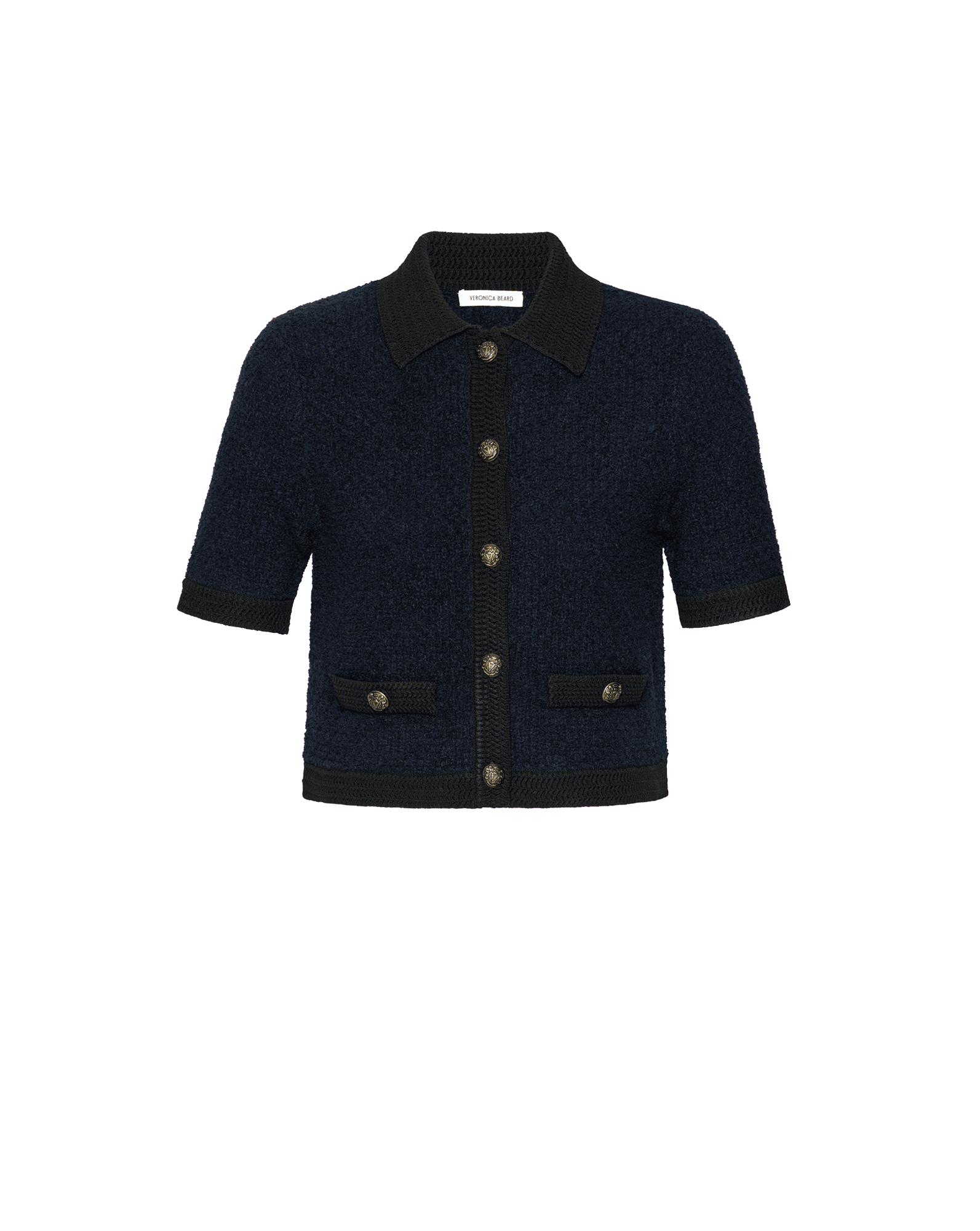 Marie Knit Cardigan in Navy | Veronica Beard