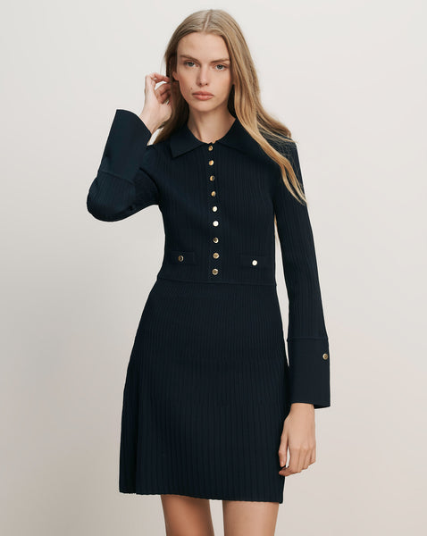 strapless open back dress Liana Ribbed Knit Flare Mini Dress – Elegant Summer Outfit for Women –  PEGASI main image 0