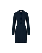 Veronica Beard Lauper Knit Mini Dress Navy