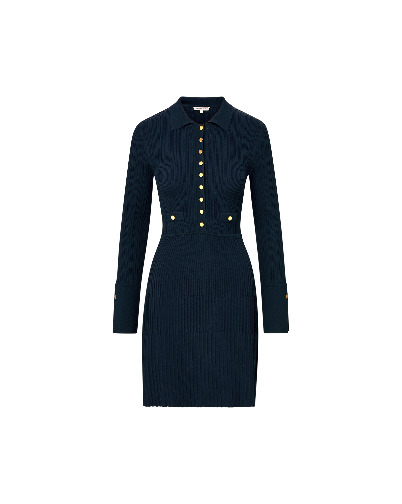Lauper Knit Mini Dress in Navy | Veronica Beard