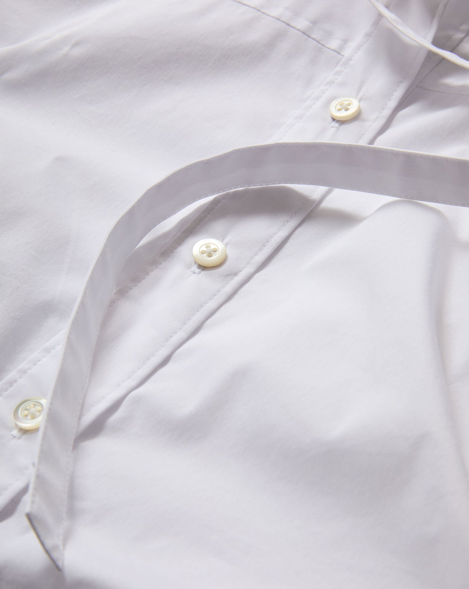 blouse dress shirt Joon Tie-Neck Button-Down Blouse in White