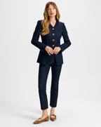 Veronica Beard Kimra Kick-Flare Pant - Midnight Wash