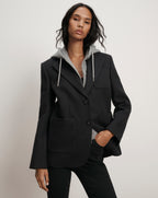 Veronica Beard Bankes Oversized Dickey Jacket - Navy