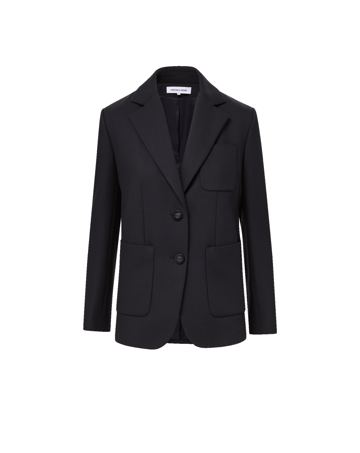 Bankes Oversized Dickey Jacket in Navy | Veronica Beard