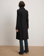 Veronica Beard Stryder Double-Breasted Dickey Coat - Navy