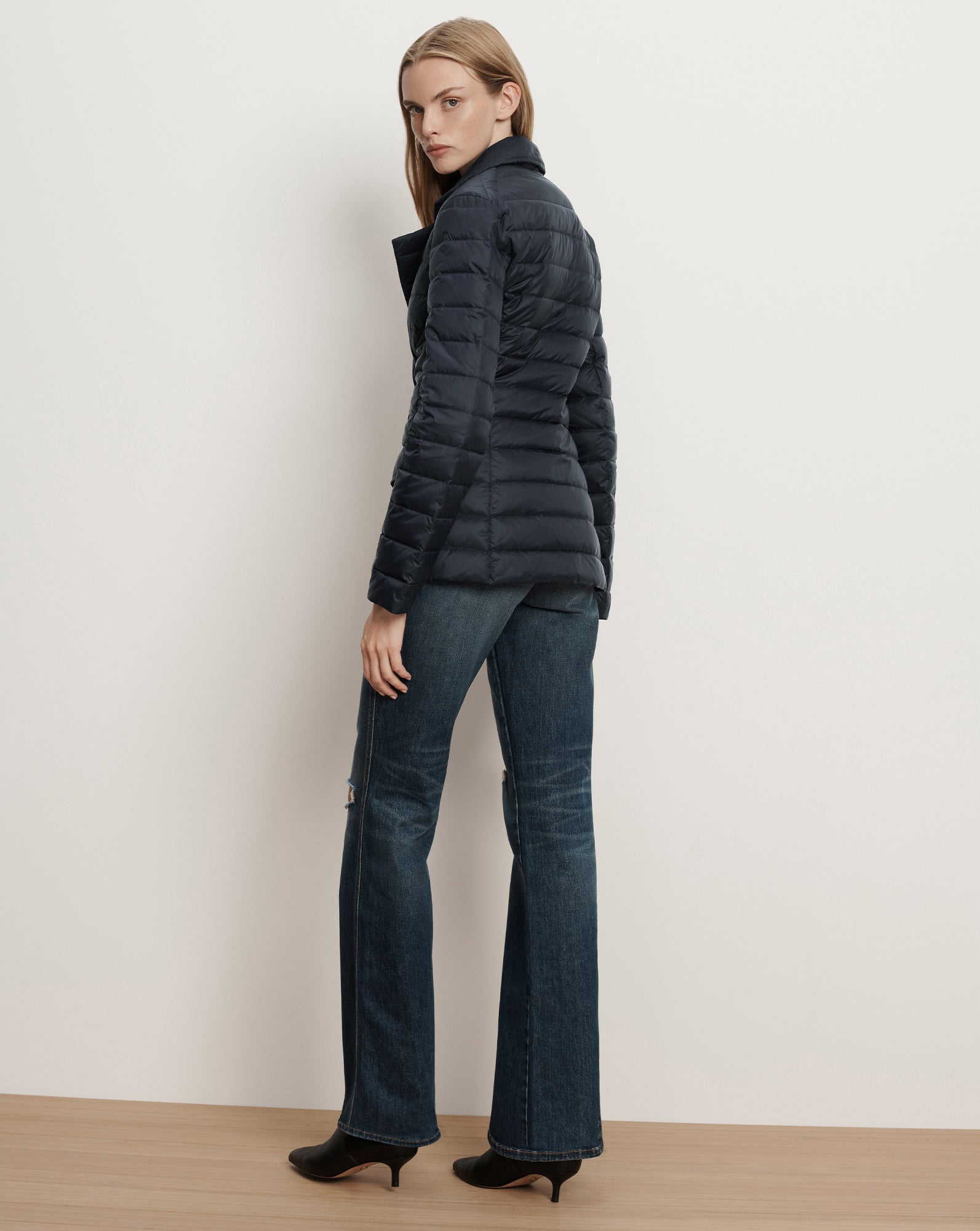 Campbell Puffer Dickey Jacket in Navy | Veronica Beard