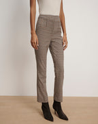 Veronica Beard Kean Slim-Leg Pant - Navy Multi