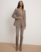 Veronica Beard Kean Slim-Leg Pant - Navy Multi