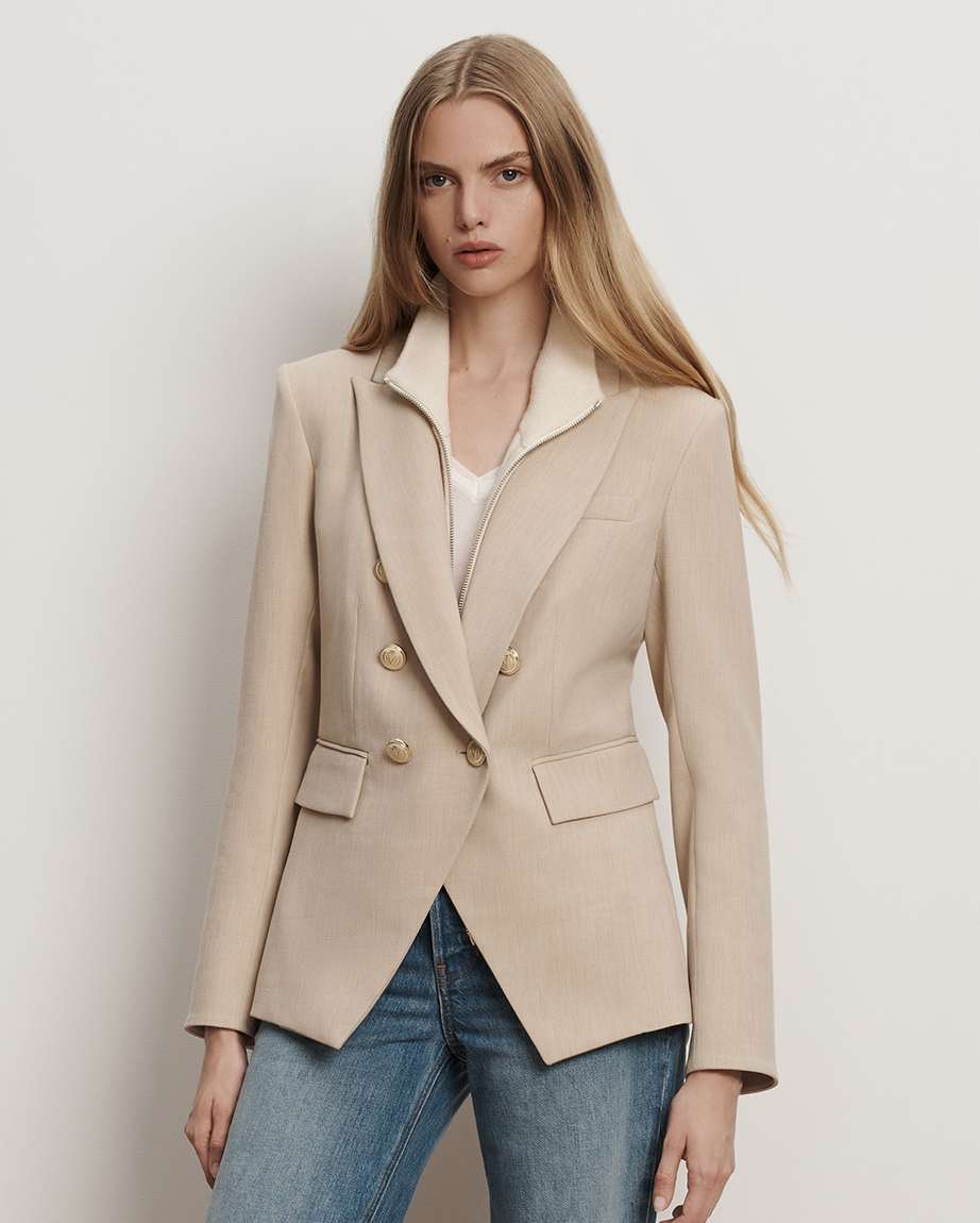 Miller Dickey Jacket in Beige | Veronica Beard