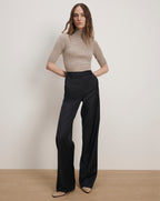 Veronica Beard Eaton Wide-Leg Pant - Navy