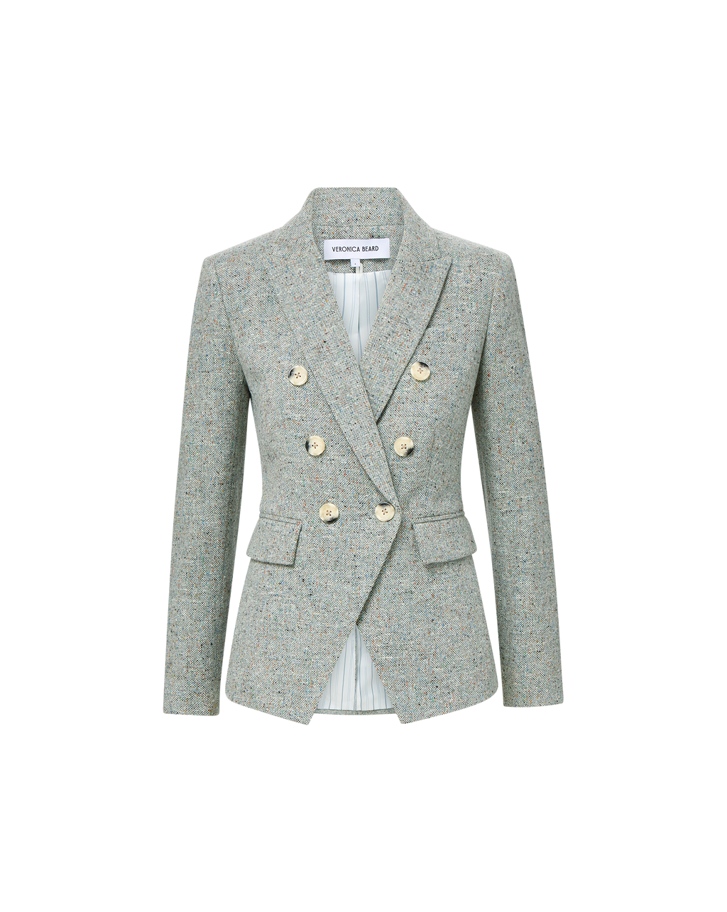 Veronica Beard Miller Dickey Jacket - Antique Blue Melange