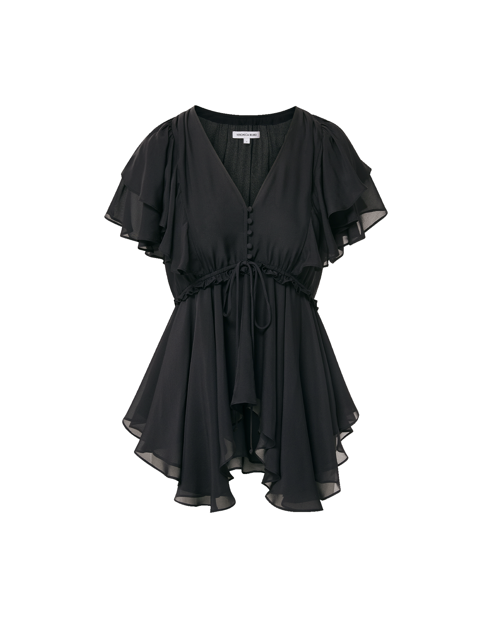 Veronica Beard Sammie Silk Blouse | Black Veronica Beard Sammie Silk Blouse | Black