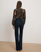 Veronica Beard Ashlynn Silk Blouse - Black Multi