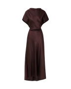 Veronica Beard Redgrave Silk Midi Dress - Dark Currant