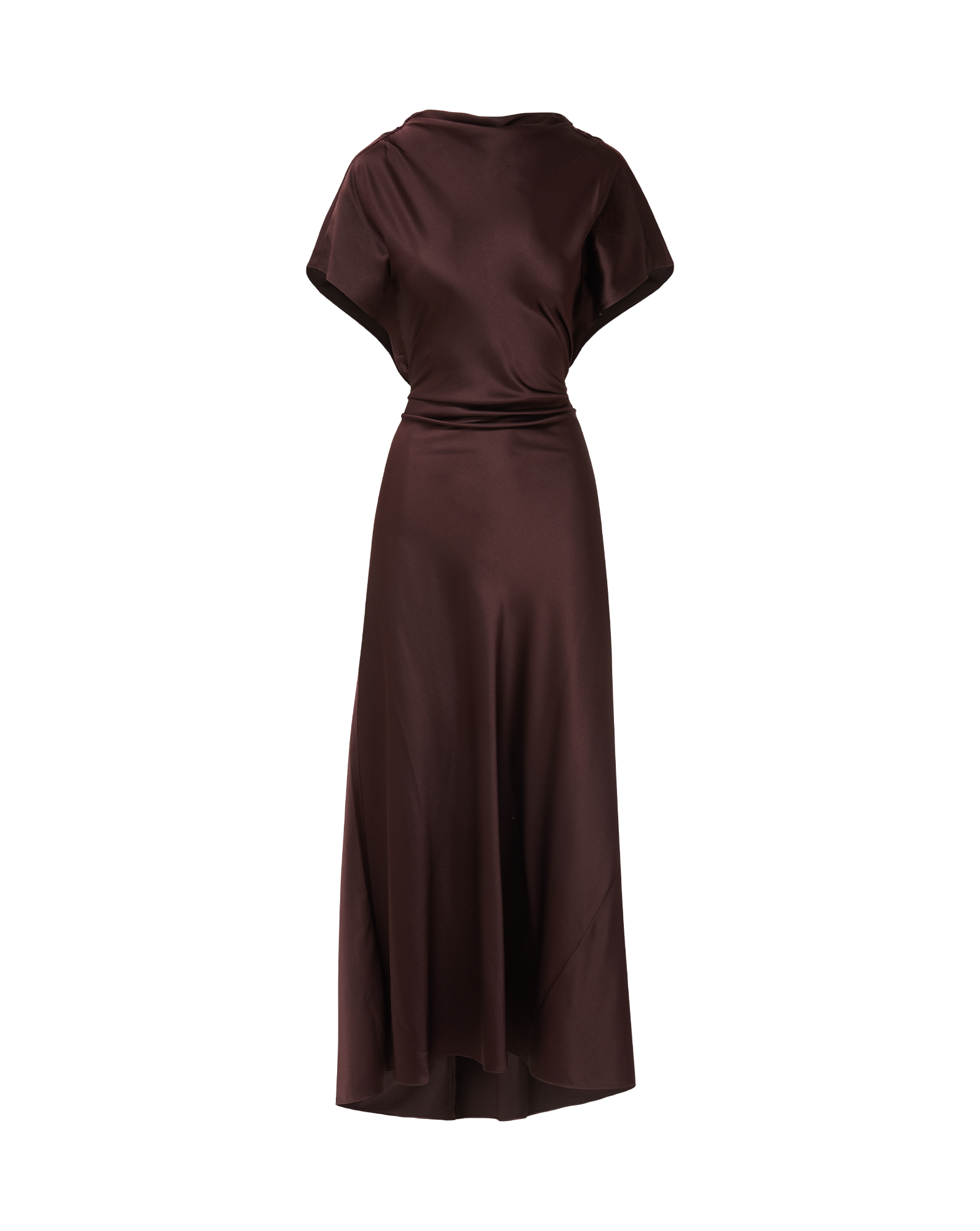 Veronica Beard Redgrave Silk Midi Dress - Dark Currant