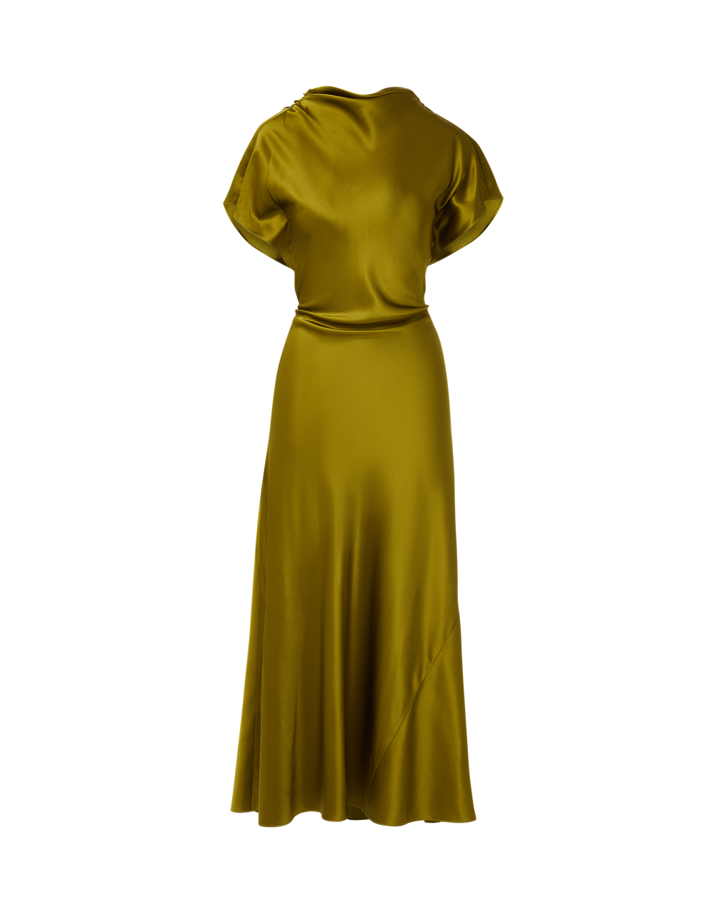 Veronica Beard Redgrave Silk Midi Dress - Moss