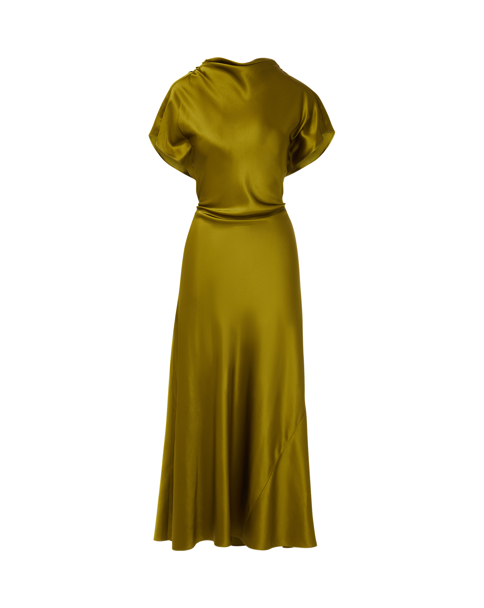 Veronica Beard Redgrave Silk Midi Dress - Moss