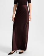 Veronica Beard Medina Silk Maxi Skirt - Dark Currant