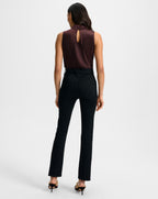 Veronica Beard Tam Silk Sleeveless Top - Dark Currant