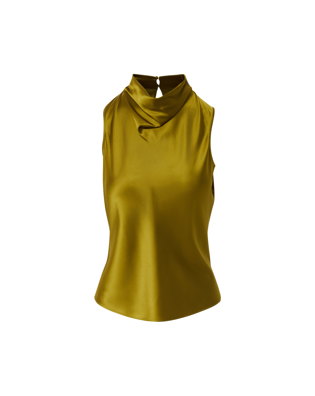 Veronica Beard Tam Silk Sleeveless Top - Moss
