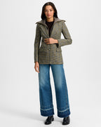 Veronica Beard Garrison Oversized Dickey Jacket - Moss Multi