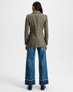 Veronica Beard Garrison Oversized Dickey Jacket - Moss Multi
