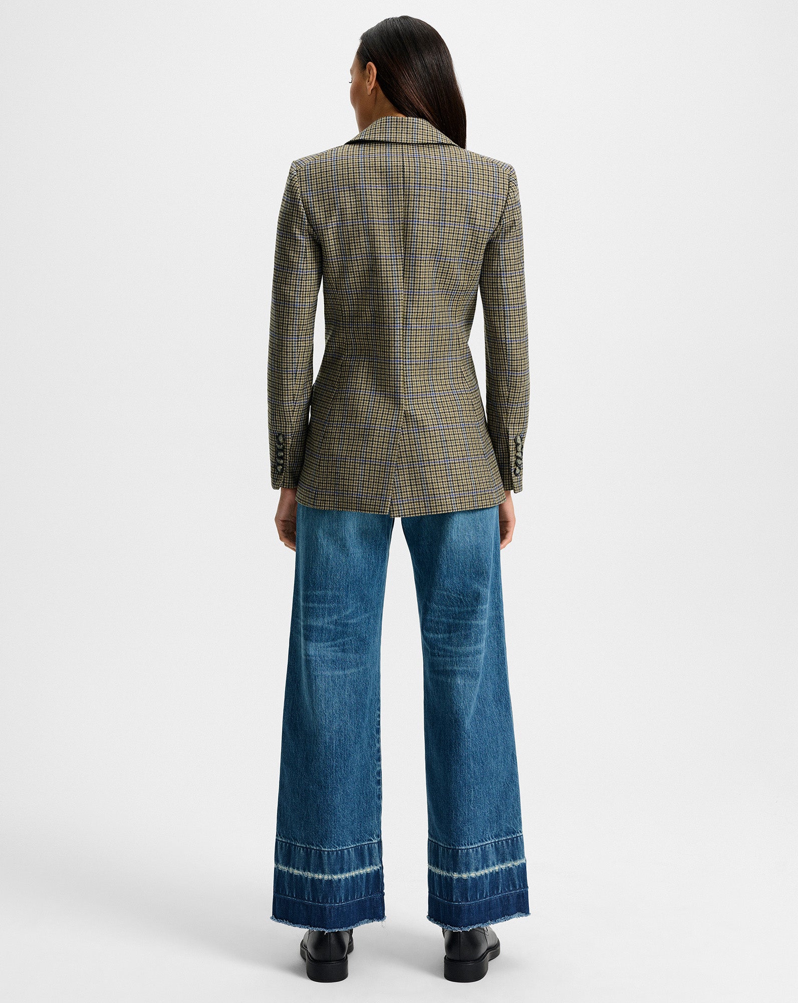 Veronica Beard Garrison Oversized Dickey Jacket - Moss Multi