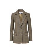 Veronica Beard Garrison Oversized Dickey Jacket - Moss Multi