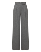 Veronica Beard Marbeau Wide-Leg Pant - Medium Heather Grey