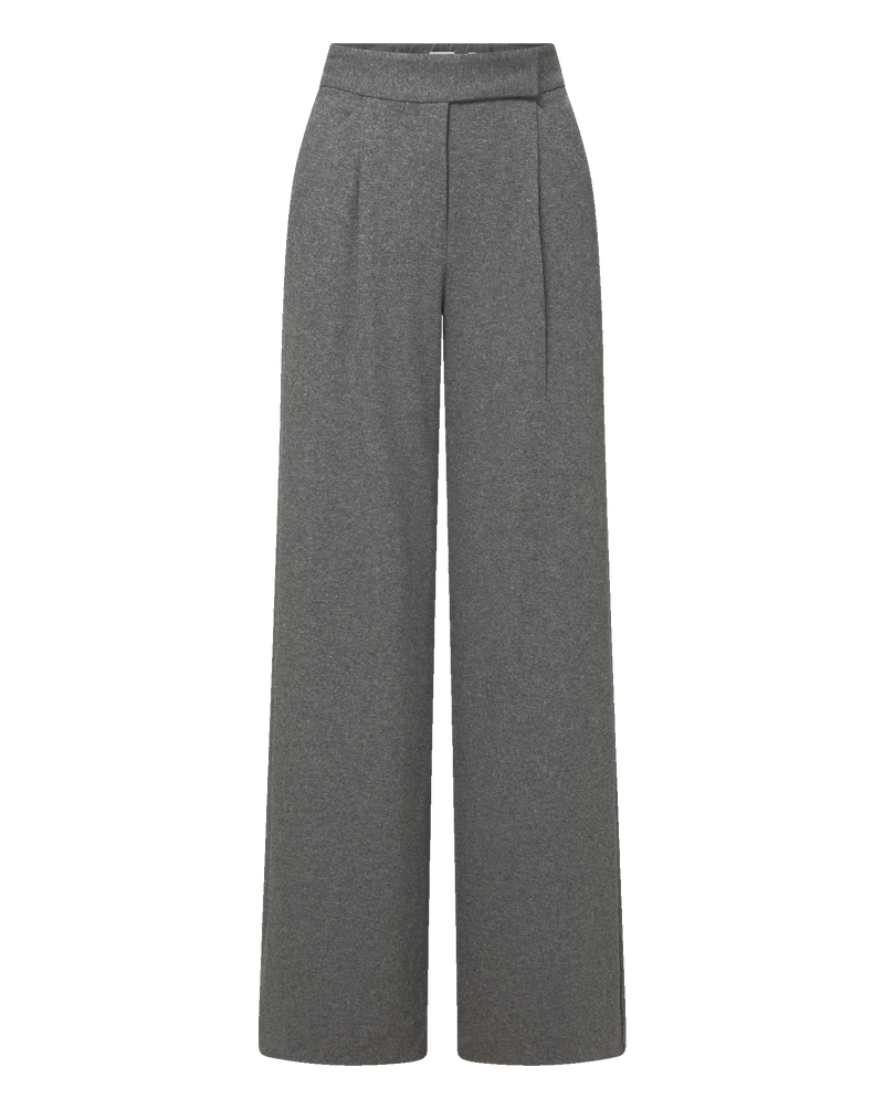 Gracie Suede Flare Pant in Mocha Brown | Veronica Beard
