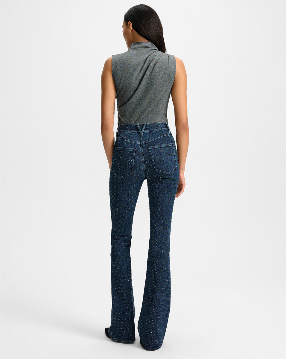 Veronica Beard Mylie Mock-Neck Tank Top - Medium Heather Grey