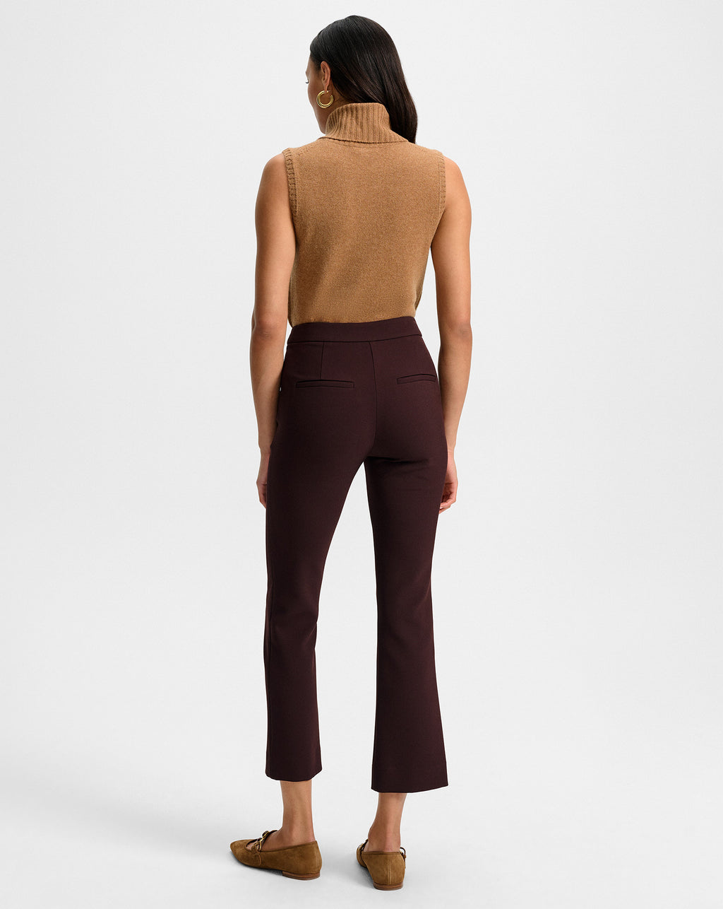 Veronica Beard Mazzy Cashmere Sleeveless Sweater - Dark Acorn Melange