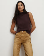 Veronica Beard Mazzy Cashmere Sweater - Dark Currant
