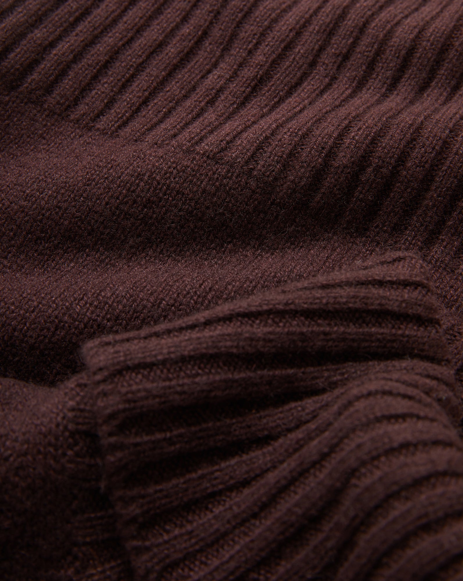 Mazzy Cashmere Sweater in Dark Brown Currant | Veronica Beard